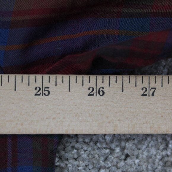 GANT Heritage Twill Shirt Mens Large Red/Blue/Green Cotton/Polyester L/S Button - Picture 12 of 14